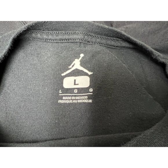 Michael Jordan 23 Jumpman Long Sleeve black t-shirt. Size L. - Picture 7 of 7